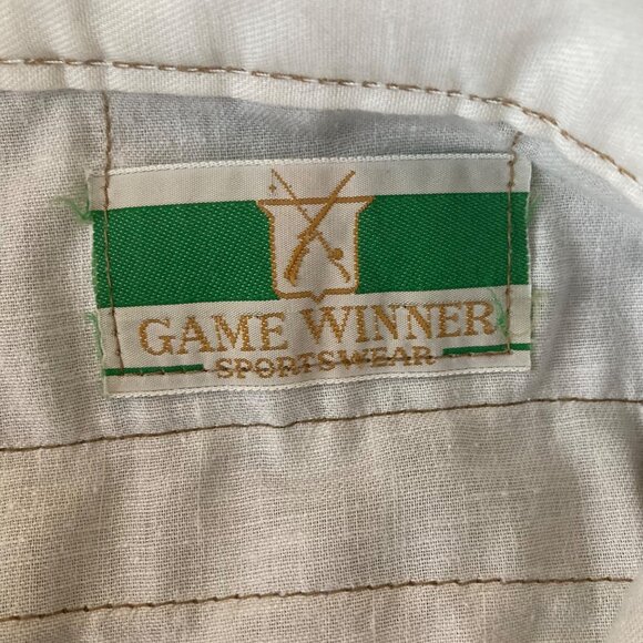 Mens Vintage Game Winner Sportswear Hunting Pants Streetwear 38 x 30 Cotton Poly - Picture 9 of 11